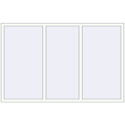 REHAU Euro 70 2080x1340 мм Білий (RAL 9016) з двох сторін