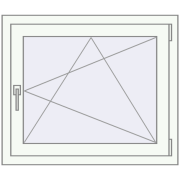REHAU SYNEGO MD 830x705 мм Білий (RAL 9016) з двох сторін REHAU SYNEGO MD 830x705 мм Білий (RAL 9016) з двох сторін