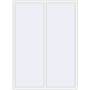 REHAU Euro 60 1600x2200 мм Білий (RAL 9016) з двох сторін