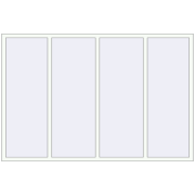 REHAU SYNEGO MD 2400x1600 мм Білий (RAL 9016) з двох сторін
