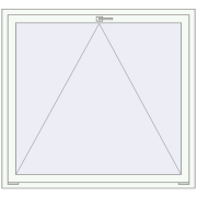 Вікна 1400x1300 мм REHAU Euro 60 Білий (RAL 9016) з двох сторін