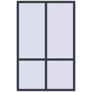 REHAU Brillant-Design 1300x2000 мм ANTHRACITE_GREY_STRUKTURAL з двох сторін