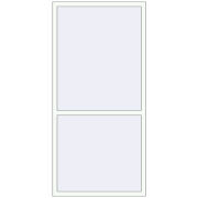 REHAU Euro 60 1010x2100 мм Білий (RAL 9016) з двох сторін
