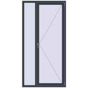 REHAU SYNEGO MD 1100x2170 мм ANTHRACITE_GREY_STRUKTURAL з двох сторін