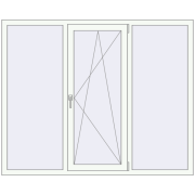 REHAU Euro 70 1780x1440 мм Білий (RAL 9016) з двох сторін