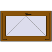 Вікна 1000x600 мм REHAU Euro 60 GOLDEN OAK з двох сторін