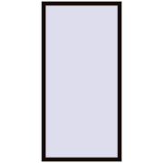 Вікна 1000x2000 мм REHAU Euro 70 BLACK_BROWN з двох сторін