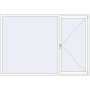 REHAU SYNEGO MD 2300x1600 мм Білий (RAL 9016) з двох сторін