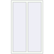 Вікна 900x1500 мм REHAU Euro 70 Білий (RAL 9016) з двох сторін