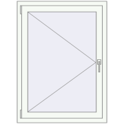 Вікна 850x1150 мм REHAU Euro 60 Білий (RAL 9016) з двох сторін