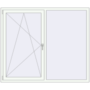 REHAU SYNEGO MD 1720x1450 мм Білий (RAL 9016) з двох сторін