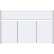 Вікна 2350x1500 мм REHAU Euro 60 Білий (RAL 9016) з двох сторін