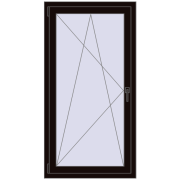 REHAU Euro 70 800x1500 мм BLACK_BROWN з двох сторін REHAU Euro 70 800x1500 мм BLACK_BROWN з двох сторін