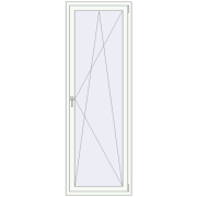 REHAU Euro 70 750x2150 мм Білий (RAL 9016) з двох сторін
