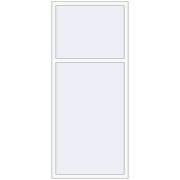 REHAU Euro 60 950x2200 мм Білий (RAL 9016) з двох сторін