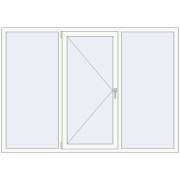 REHAU Euro 60 2050x1450 мм Білий (RAL 9016) з двох сторін
