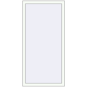 REHAU Euro 70 700x1500 мм Білий (RAL 9016) з двох сторін