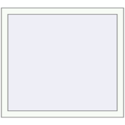 REHAU Brillant-Design 1000x850 мм Білий (RAL 9016) з двох сторін