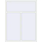 REHAU Euro 70 1510x2000 мм Білий (RAL 9016) з двох сторін REHAU Euro 70 1510x2000 мм Білий (RAL 9016) з двох сторін