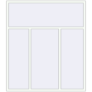 REHAU Euro 70 1840x2100 мм Білий (RAL 9016) з двох сторін REHAU Euro 70 1840x2100 мм Білий (RAL 9016) з двох сторін