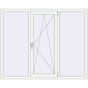 Вікна 1760x1400 мм REHAU Euro 70 Білий (RAL 9016) з двох сторін