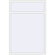 REHAU Euro 60 1220x1800 мм Білий (RAL 9016) з двох сторін