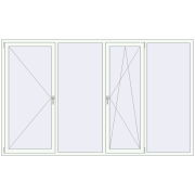 REHAU Brillant-Design 2800x1700 мм Білий (RAL 9016) з двох сторін