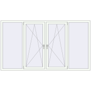 REHAU Euro 60 2500x1400 мм REHAU Euro 60 2500x1400 мм
