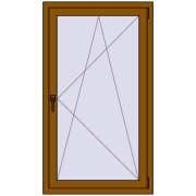 REHAU Euro 70 800x1400 мм GOLDEN OAK з двох сторін REHAU Euro 70 800x1400 мм GOLDEN OAK з двох сторін