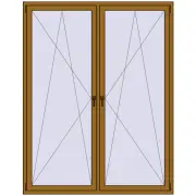 REHAU Euro 70 1740x2230 мм LIGHT_OAK з двох сторін