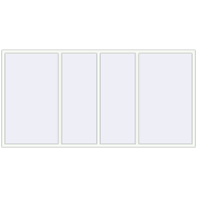 REHAU Euro 60 3000x1500 мм Білий (RAL 9016) з двох сторін