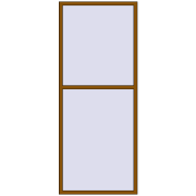REHAU Euro 70 1100x2700 мм GOLDEN OAK з двох сторін