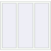 REHAU Euro 60 1400x1350 мм Білий (RAL 9016) з двох сторін REHAU Euro 60 1400x1350 мм Білий (RAL 9016) з двох сторін
