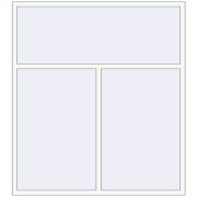REHAU SYNEGO MD 1800x2010 мм Білий (RAL 9016) з двох сторін