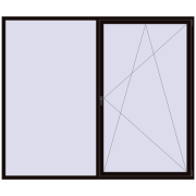 REHAU Euro 60 2600x2200 мм BLACK_BROWN з двох сторін REHAU Euro 60 2600x2200 мм BLACK_BROWN з двох сторін