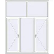 REHAU Brillant-Design 1800x2200 мм Білий (RAL 9016) з двох сторін