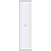 REHAU Euro 60 500x2000 мм Білий (RAL 9016) з двох сторін