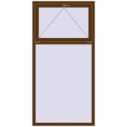 REHAU Euro 70 1000x2000 мм WALNUT з двох сторін