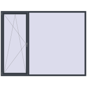 Вікна 2630x2005 мм REHAU SYNEGO MD