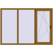 REHAU Brillant-Design 2000x1400 мм LIGHT_OAK з двох сторін REHAU Brillant-Design 2000x1400 мм LIGHT_OAK з двох сторін