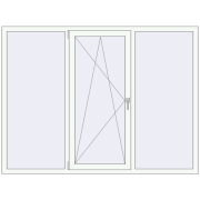 Вікна 2000x1500 мм REHAU Euro 60 Білий (RAL 9016) з двох сторін