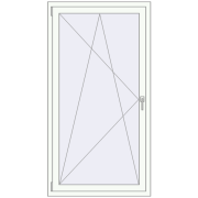 REHAU SYNEGO MD 900x1650 мм Білий (RAL 9016) з двох сторін