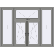 Altest Pony 375 2000x1500 мм RAL 9007 Grey aluminium з двох сторін