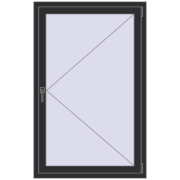 REHAU Euro 70 920x1440 мм ANTHRACITE_GREY_GLATT з двох сторін REHAU Euro 70 920x1440 мм ANTHRACITE_GREY_GLATT з двох сторін