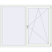 REHAU SYNEGO MD 1775x1440 мм Білий (RAL 9016) з двох сторін REHAU SYNEGO MD 1775x1440 мм Білий (RAL 9016) з двох сторін