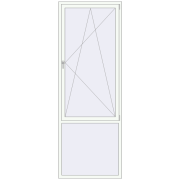 REHAU SYNEGO MD 1000x2800 мм Білий (RAL 9016) з двох сторін