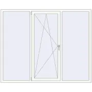 REHAU Brillant-Design 2100x1700 мм Білий (RAL 9016) з двох сторін REHAU Brillant-Design 2100x1700 мм Білий (RAL 9016) з двох сторін