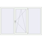 REHAU Brillant-Design 2000x1340 мм Білий (RAL 9016) з двох сторін REHAU Brillant-Design 2000x1340 мм Білий (RAL 9016) з двох сторін