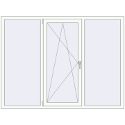 REHAU Euro 60 1920x1450 мм Білий (RAL 9016) з двох сторін