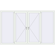 REHAU Euro 70 2450x1530 мм Білий (RAL 9016) з двох сторін